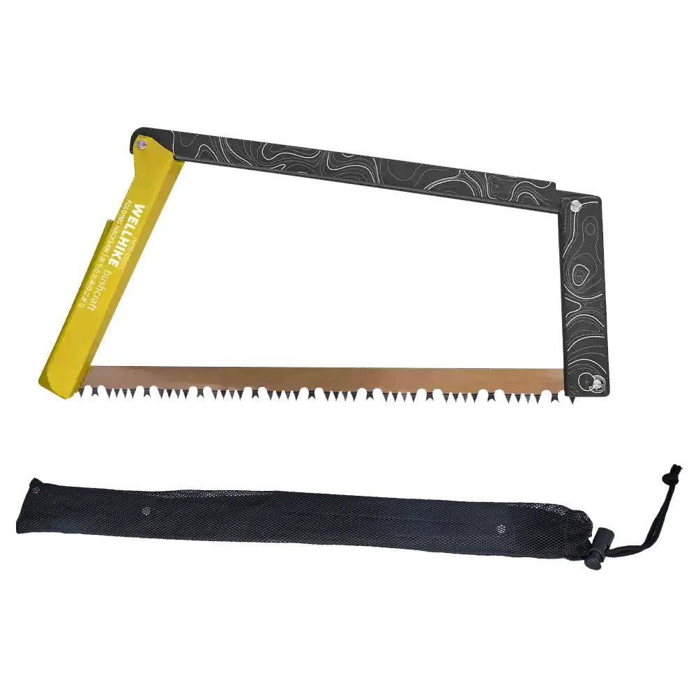 Folding Saw With Storage Bag Aluminum Alloy Camping Hand Saw