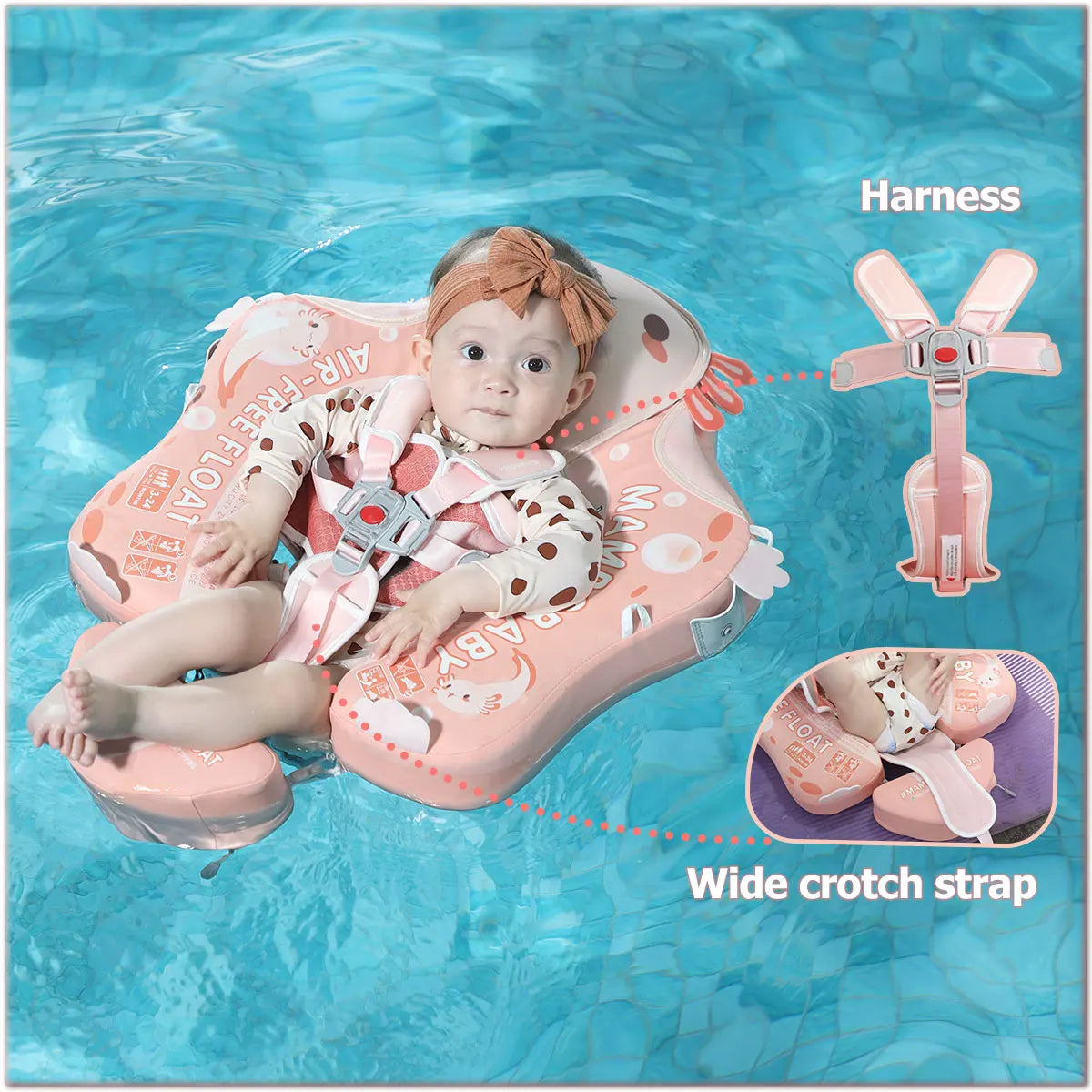 Mambobaby Axie Baby Pool Float With Canopy UV Protection