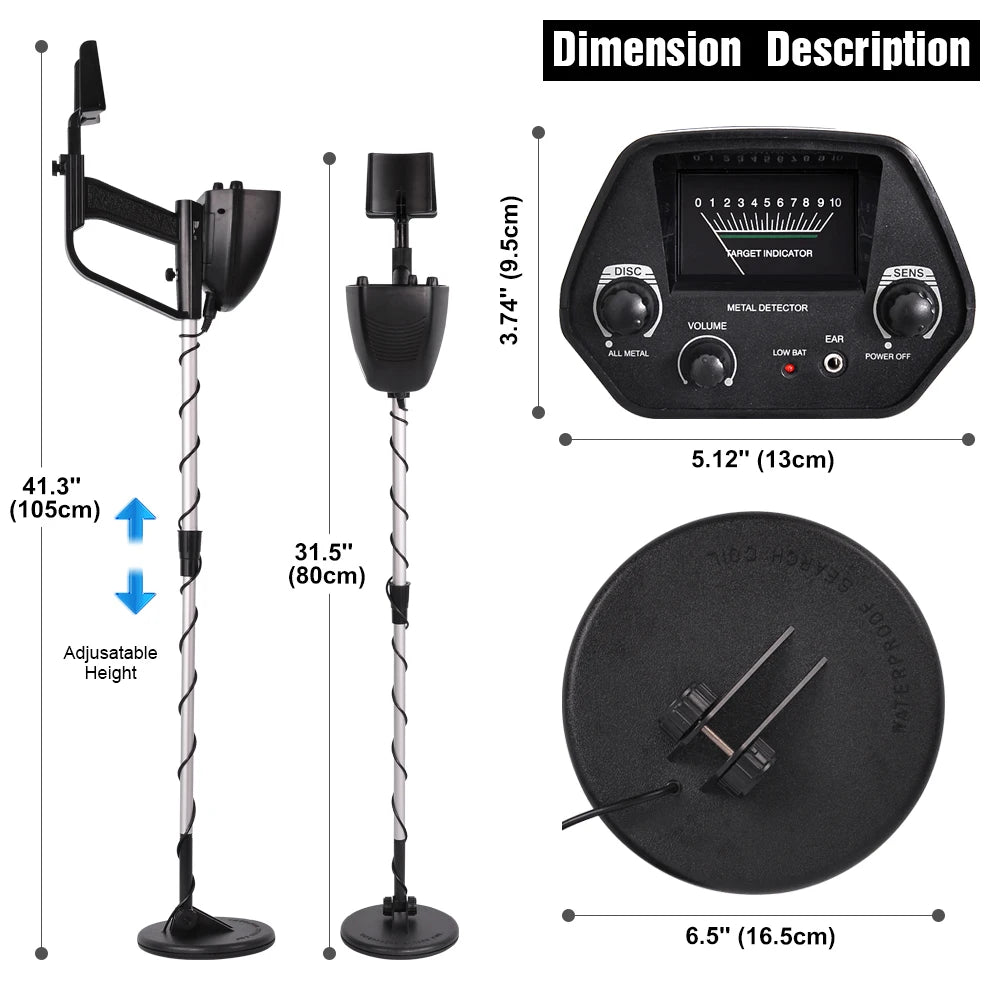 TIANXUN Metal Detector for Adults and Kids Waterproof Adjustable