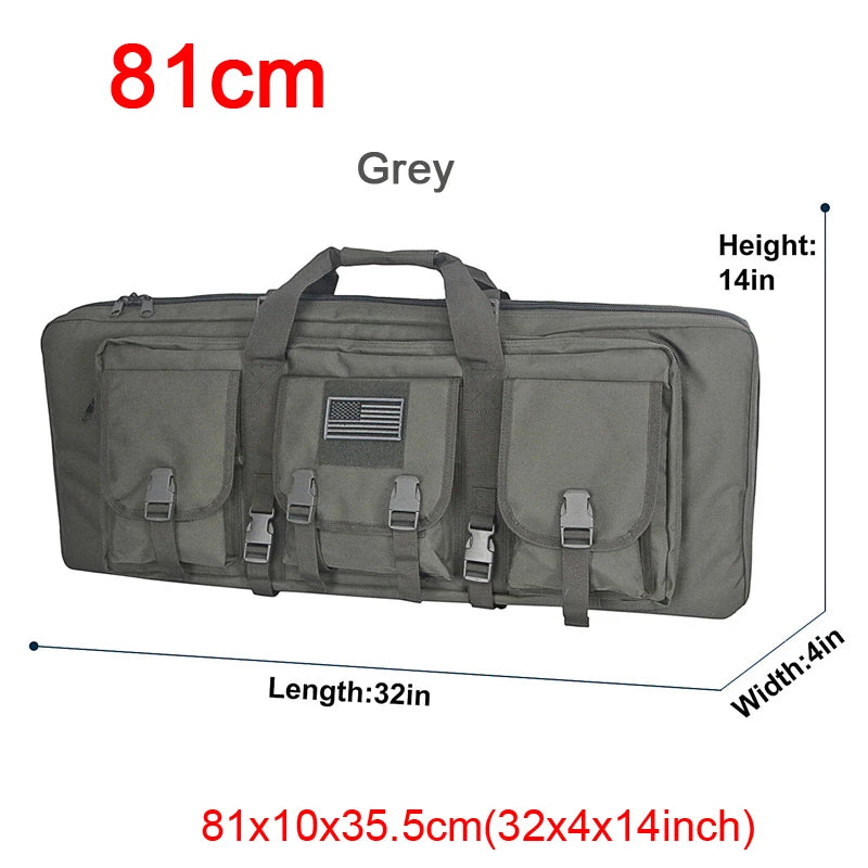 LQARMY Tactical Double Rifle Case 32 38 42 48 Inch Molle