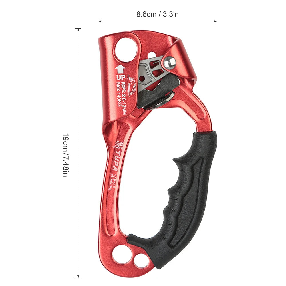 DOACTH Aluminum Hand Ascender for Rock Climbing and Caving