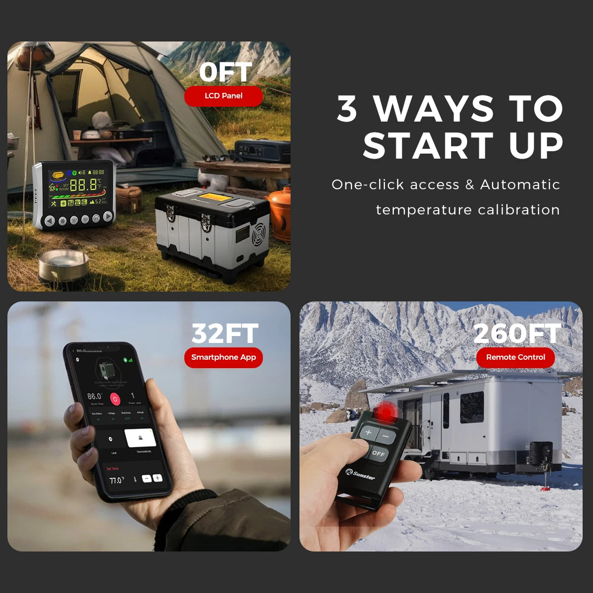 Sunster TB10 8KW Diesel Parking Air Heater 12V 24V 220V