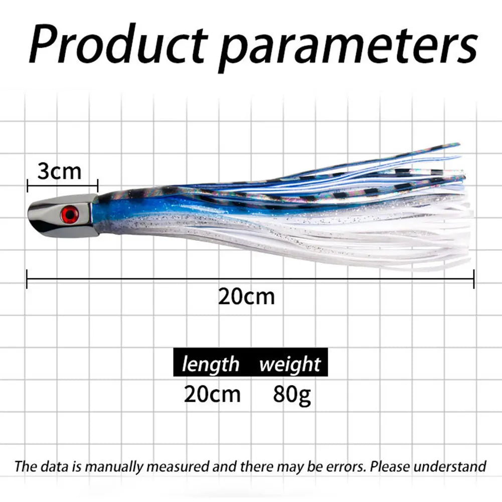 Big Game Drag Trolling Lure Copper Head Octopus For Marlin