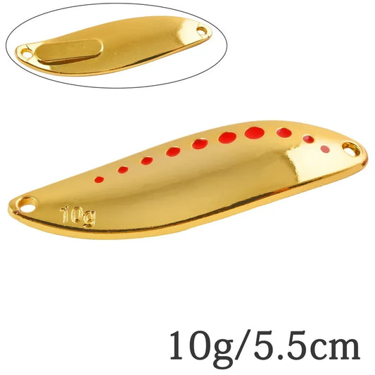 Metal Vib Leech Spinner Spoon Lures For Bass Pike Perch Freshwater Fishing Tackle Gear