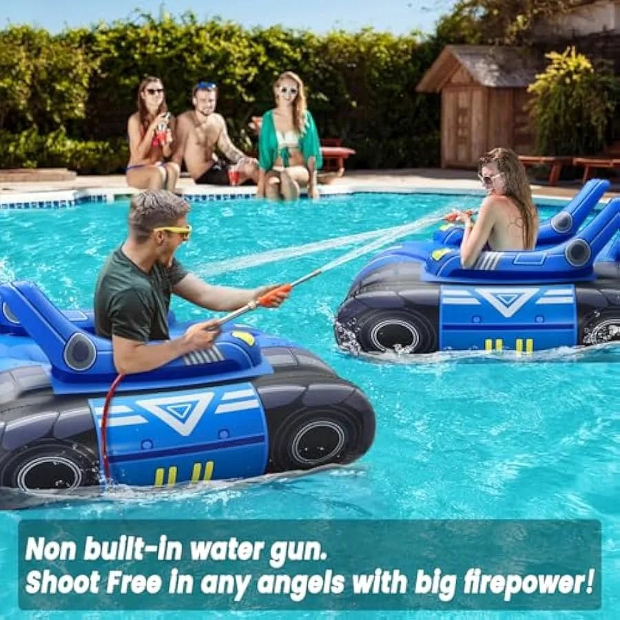 Hign-concerned Inflatable Tank Pool Float With Water Guns