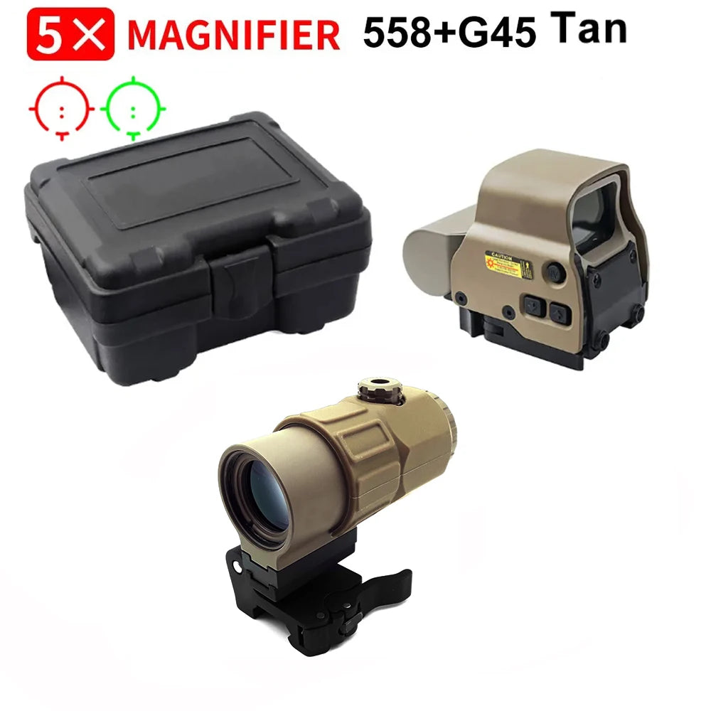 558 G43 Holographic Collimator Sight Red Dot 20mm Rail