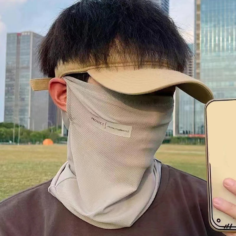 Large Size Ice Sleeves for Men's Sun Protection Japanese Summer Outdoor UV Protection Loose Arm Sleeves Driving Outdoor Gloves