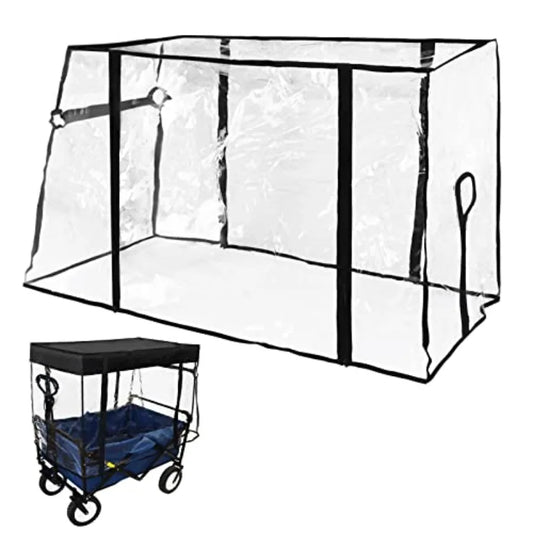 Electric Wagon Rain Cover for Push Pull Caravan Canopy