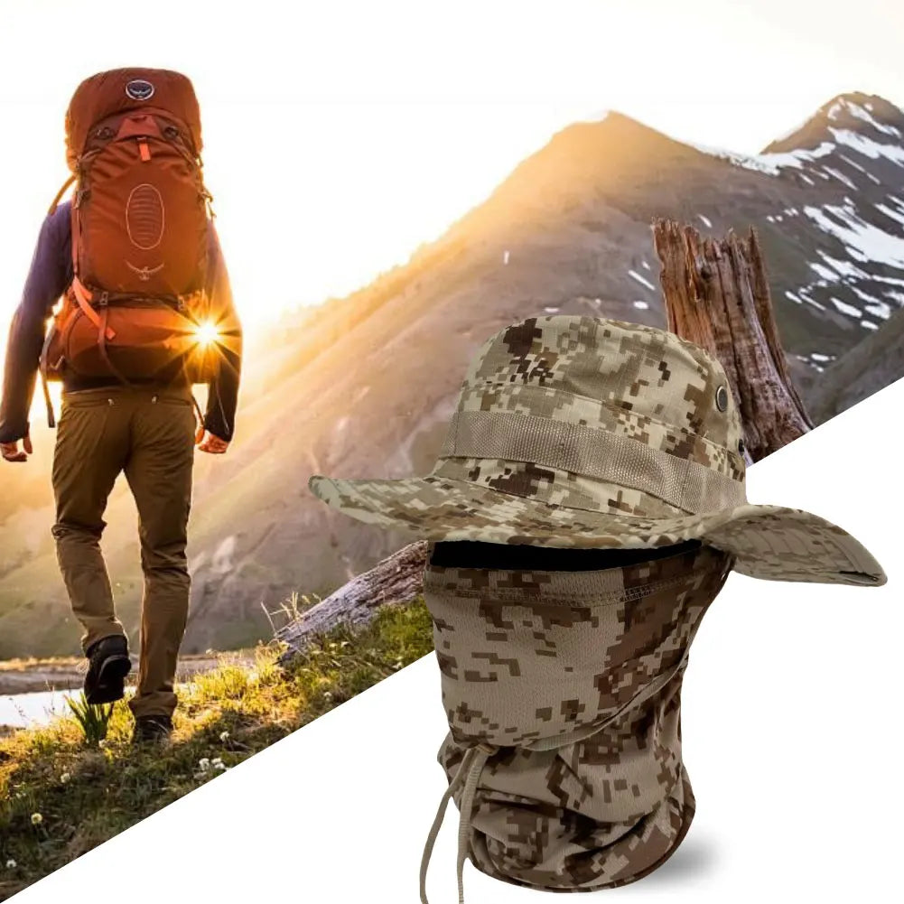 Unisex Foldable Sun Shade Bucket Hat For Fishing And Hiking