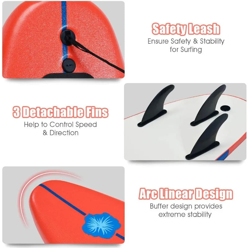 YTYIN Stand Up Paddleboard Surfboard With Removable Fins