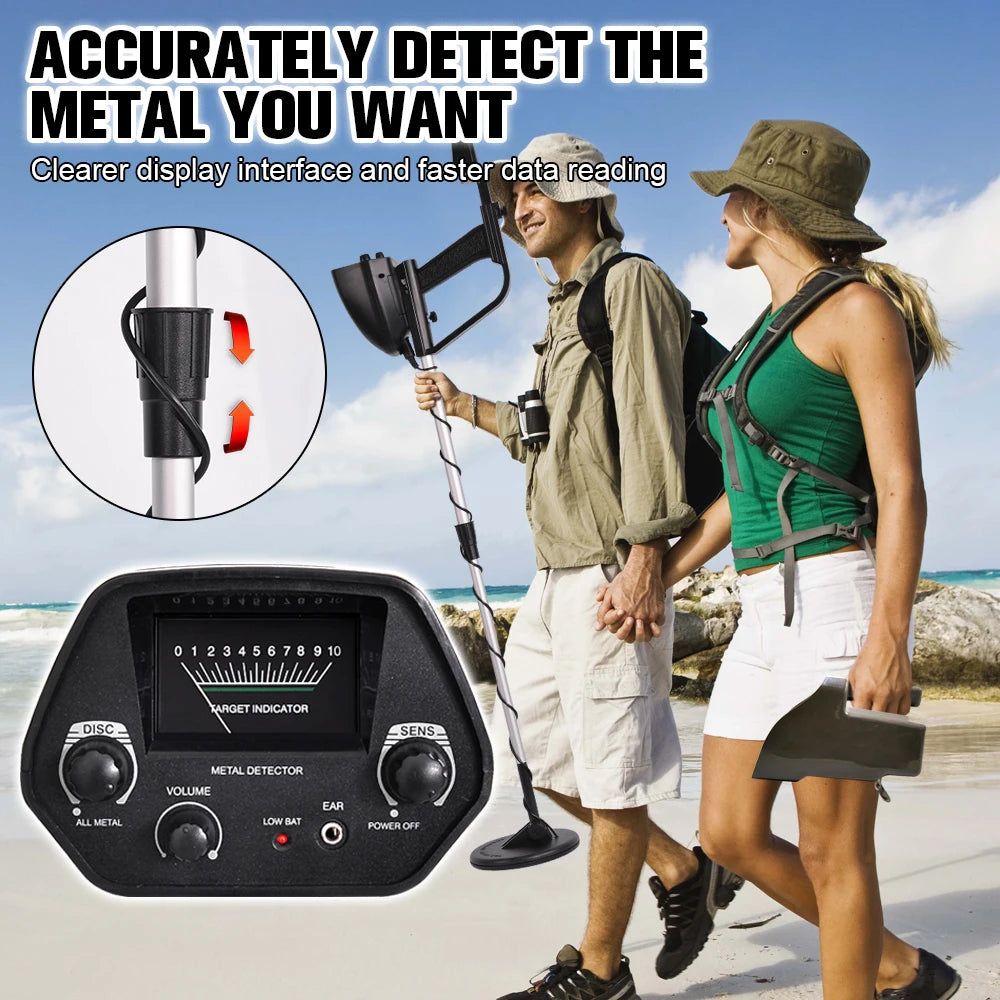 DIY Supplies MD4030 High Accuracy Metal Detector Pinpointer With LCD Screen For Treasure Hunting