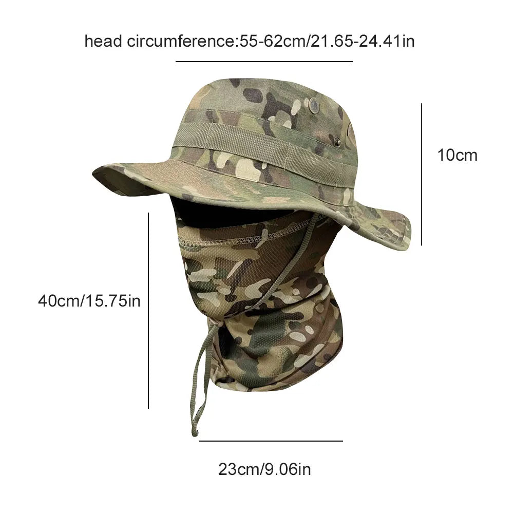 Unisex Foldable Sun Shade Bucket Hat For Fishing And Hiking