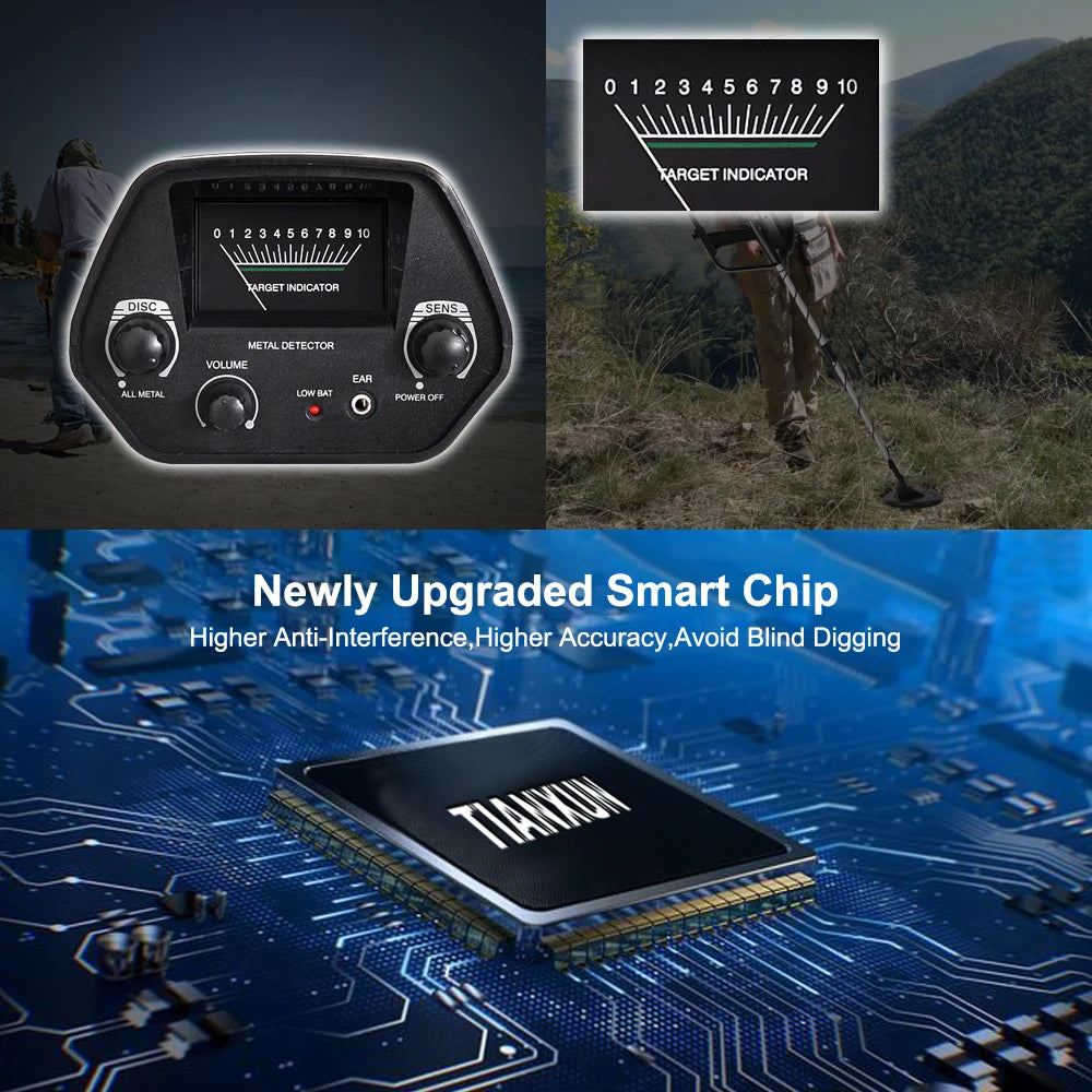 DIY Supplies MD4030 High Accuracy Metal Detector Pinpointer With LCD Screen For Treasure Hunting