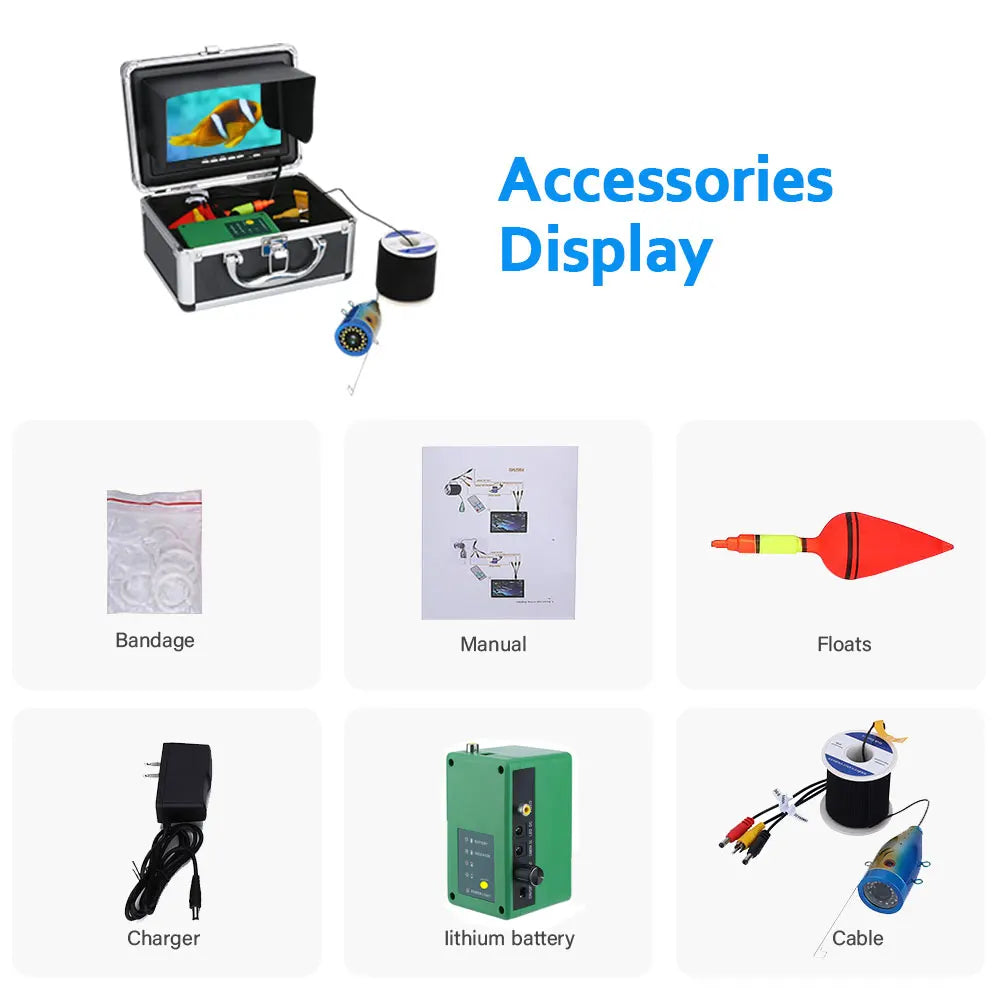 MAOTEWANG Fishfinder Underwater Camera 30 LEDs Waterproof