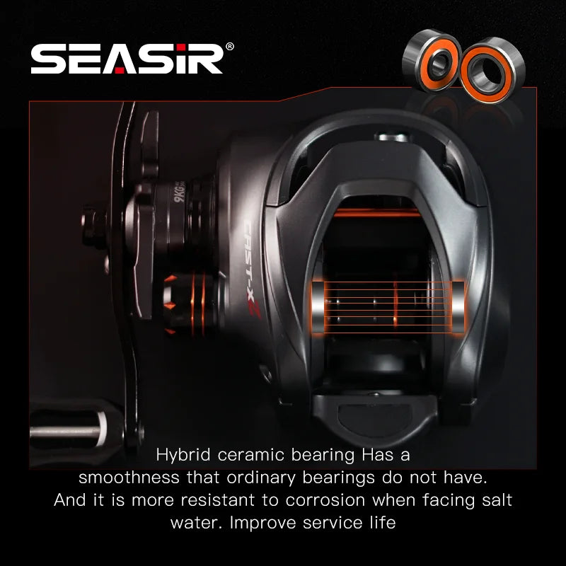 SeaSir Cast X2 Baitcasting Reel Seven Point Three To One