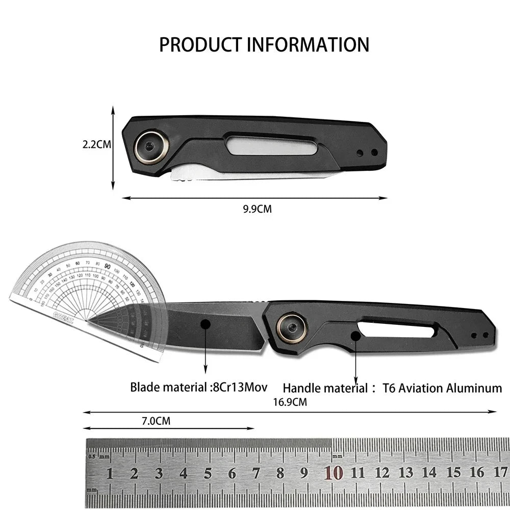 Outdoor KS 7550 Pocket Folding Knife With T6 Aviation Aluminum Handle For EDC Camping And Hunting