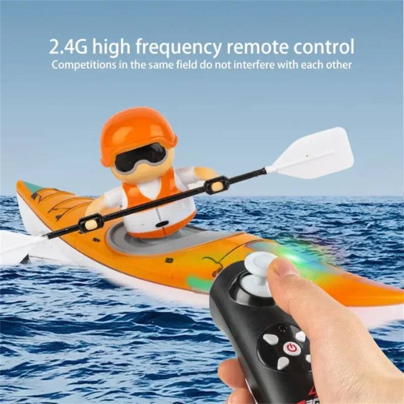 WLtoys 2.4G RC Boat Remote Control Ship With LED Lights