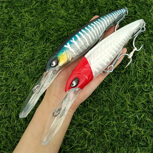 NOEBY Deep Diving Minnow Lure Set Two Pieces Wobbler Crankbait For Sea Bass Pike Fishing