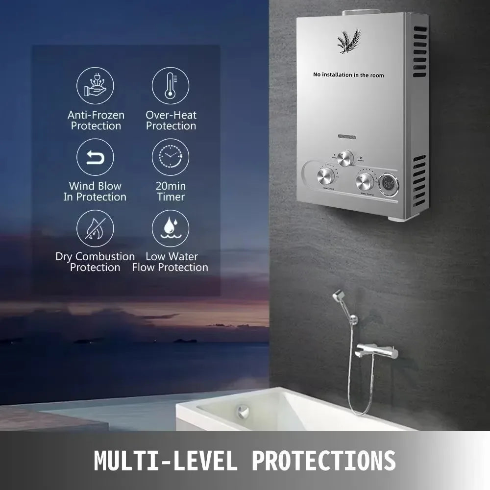 Sihao LPG Water Heater Tankless Boiler Portable Hot Water