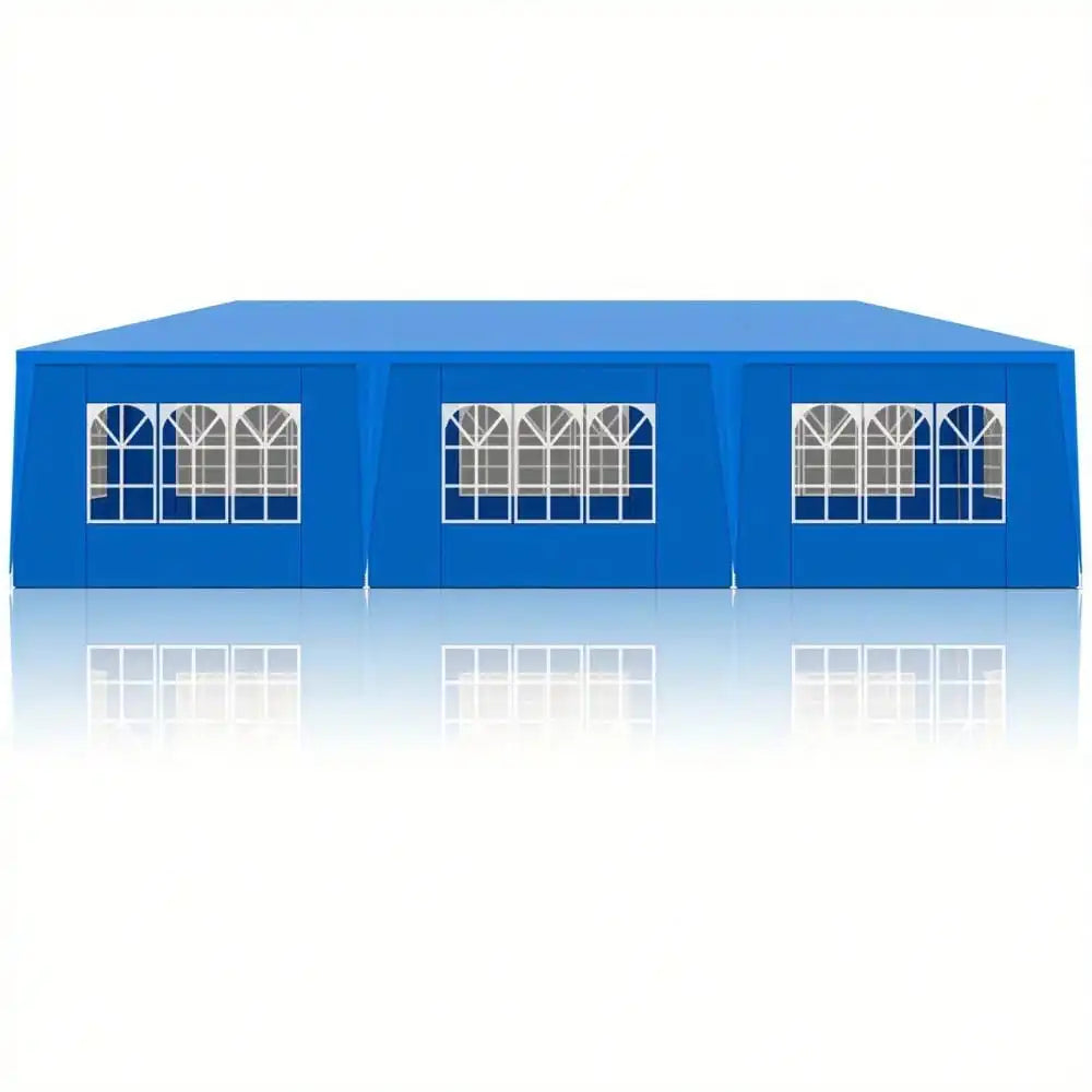 Building Canopy Party Tent With 8 Removable Walls Outdoor