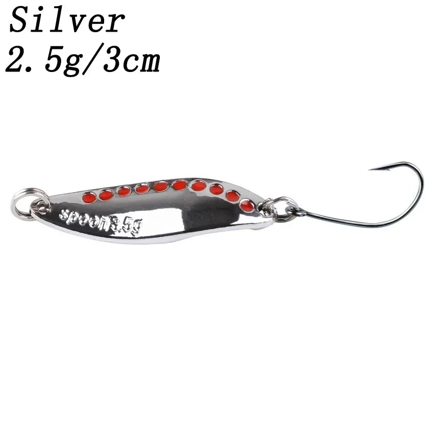 Metal Vib Leech Spinner Spoon Lures For Bass Pike Perch Freshwater Fishing Tackle Gear