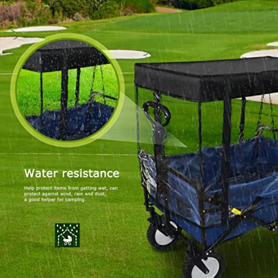 Electric Wagon Rain Cover for Push Pull Caravan Canopy