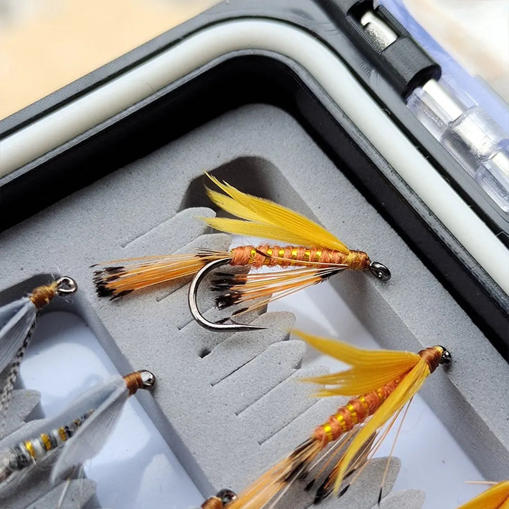 Mojoyce Bionic Insects Flies Fly Fishing Lures Set for Trout