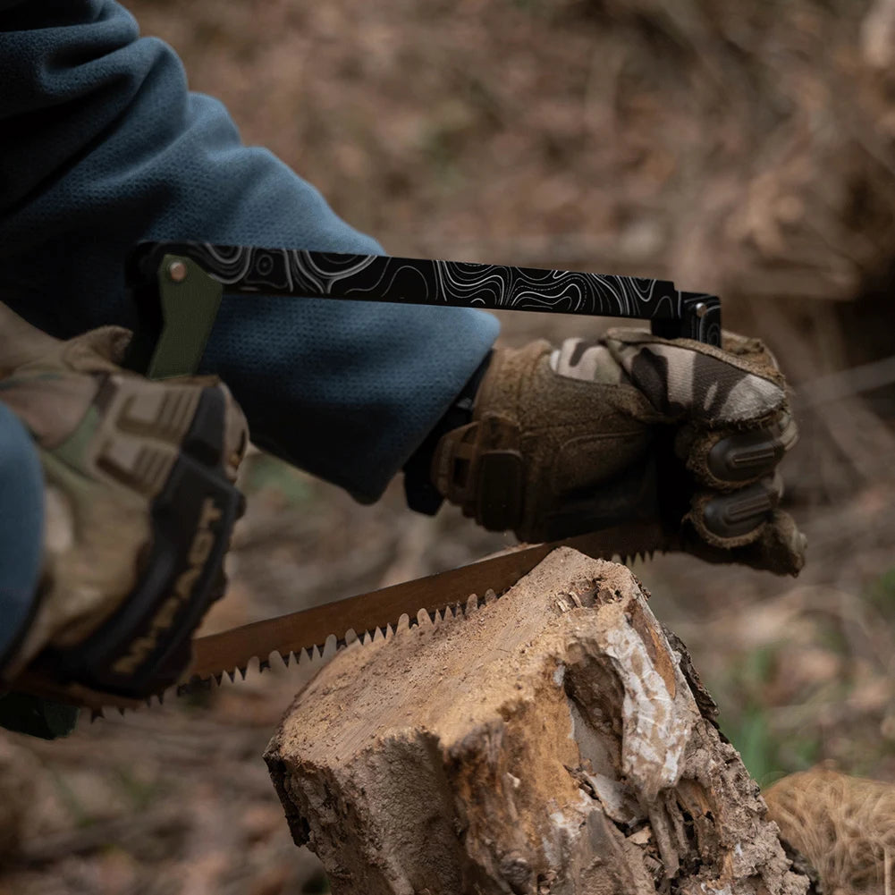 Folding Saw With Storage Bag Multifunctional Aluminum Alloy Camping Saw