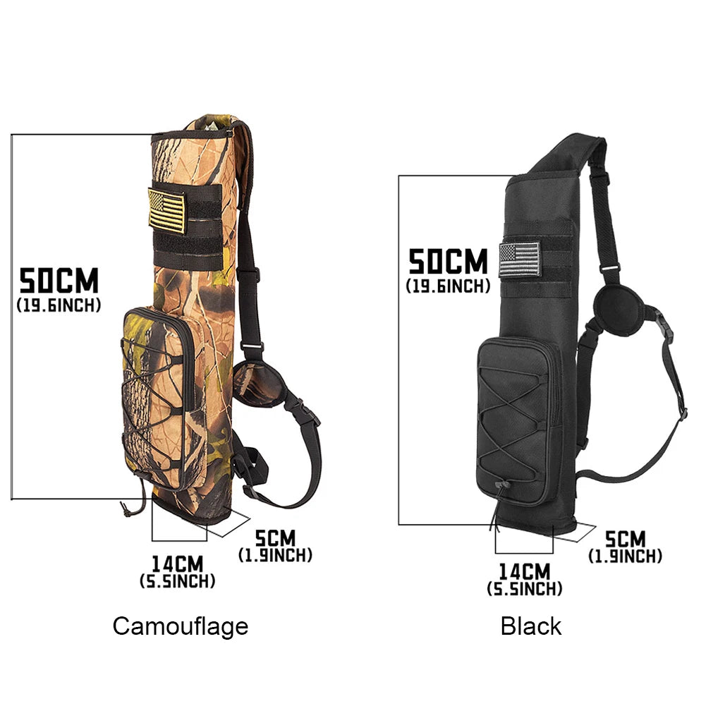 Archery Bow Holder Compound Recurve Bow Quiver Storage Bag Bottom Thickening Adjustable Strap Outdoor Hunting Bag Accessories