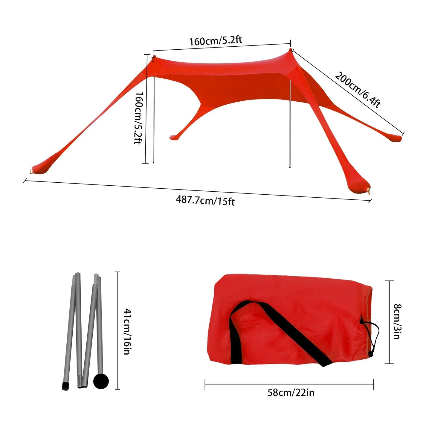 Building Portable Beach Canopy Tent Shade Outdoor Shelter