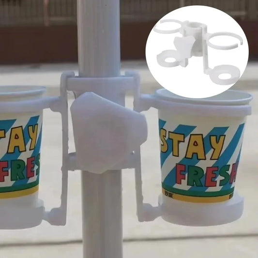 Beach Umbrella Cup Holder Bracket Multi Function Gear