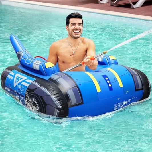 Hign-concerned Inflatable Tank Pool Float With Water Guns