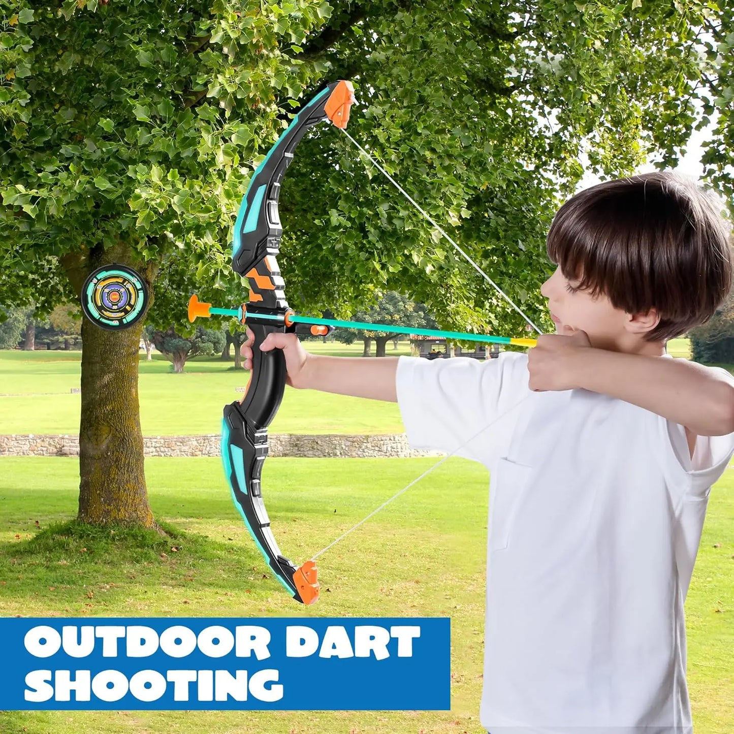 Joyfy LED Light Up Bow and Arrow Set for Kids Archery Toy