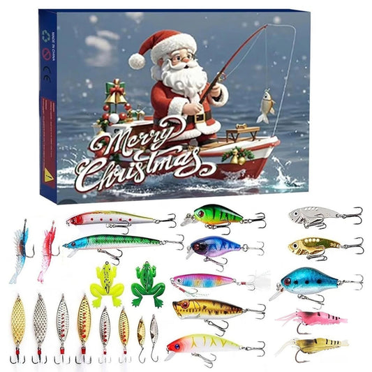 2025 Fishing Advent Calendar Fishing Lure Advent Calendar Fishing Christmas Advent Calendar Xmas Surprise Gift for Men