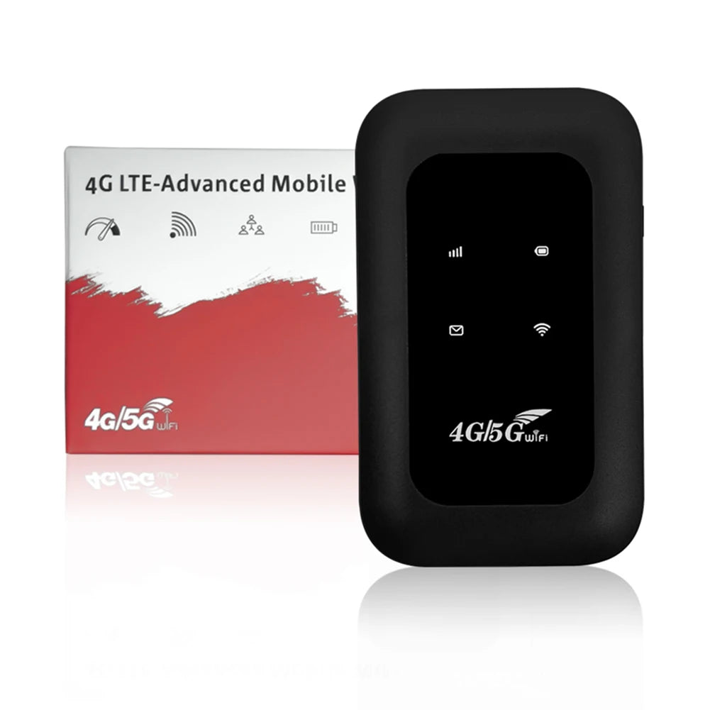 ALLOYSEED 4G LTE Mobile WiFi Router With SIM Slot Portable