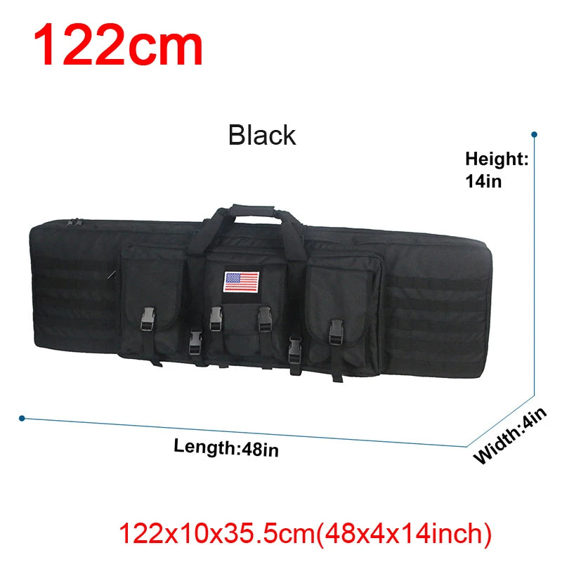 LQARMY Tactical Double Rifle Case 32 38 42 48 Inch Molle