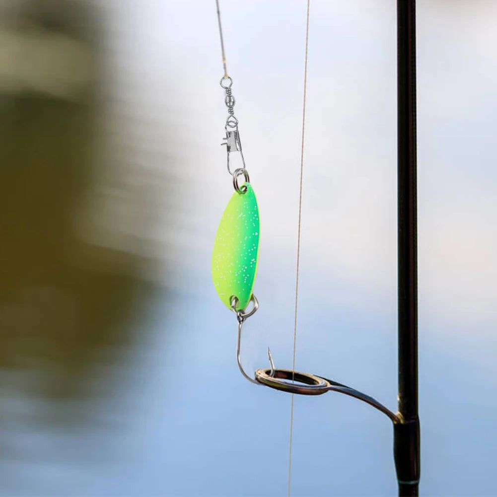 VAKIND 12Pcs Artificial Trout Spinner Lure With Single Hook