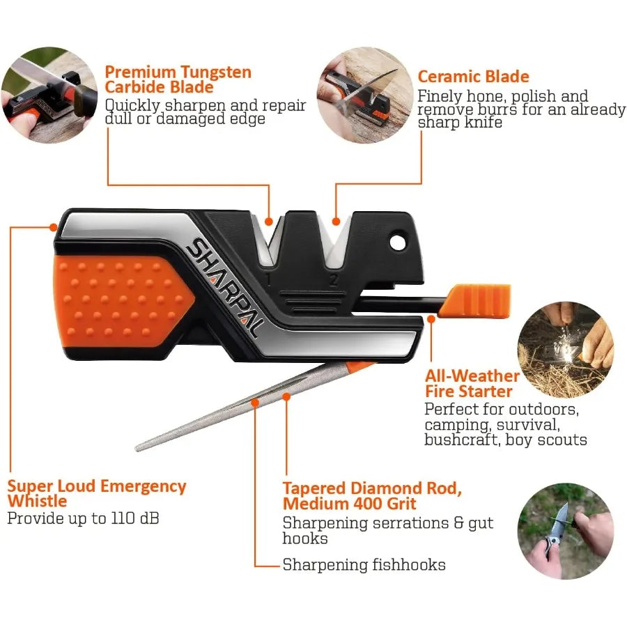 Electric 101N Pocket Knife Sharpener Diamond Sharpening Rod Firestarter OutdoorAdventure