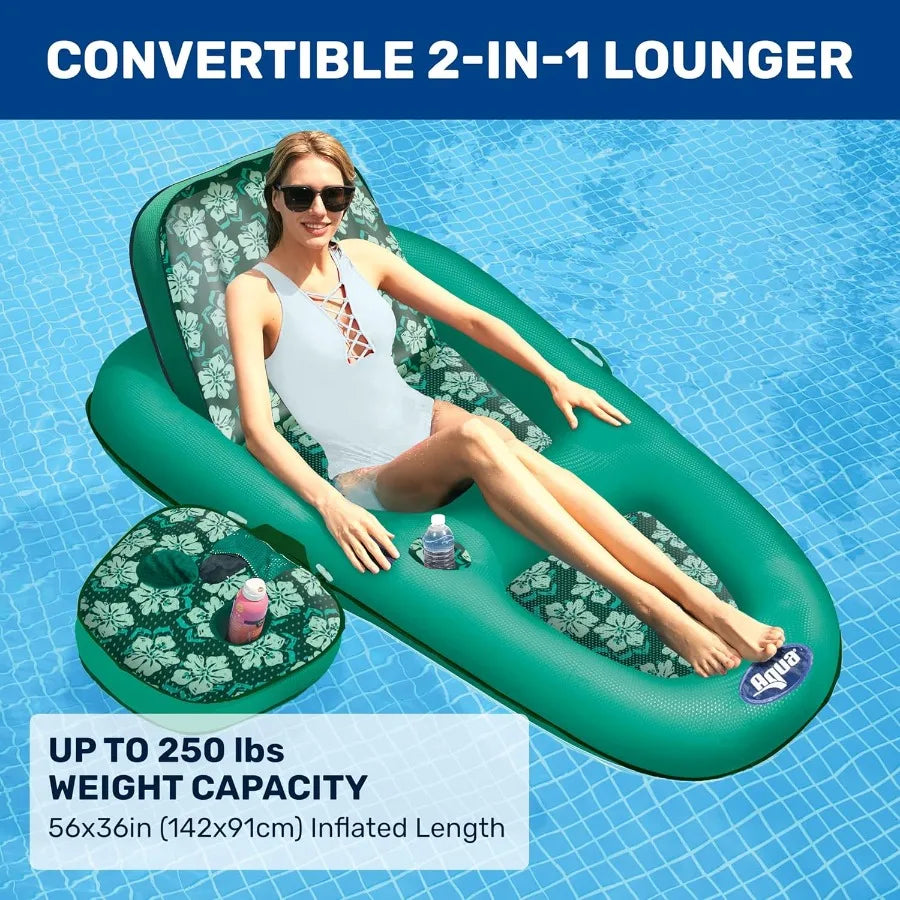 Hign-concerned Aqua Campania 2-in-1 Pool Float Lounge