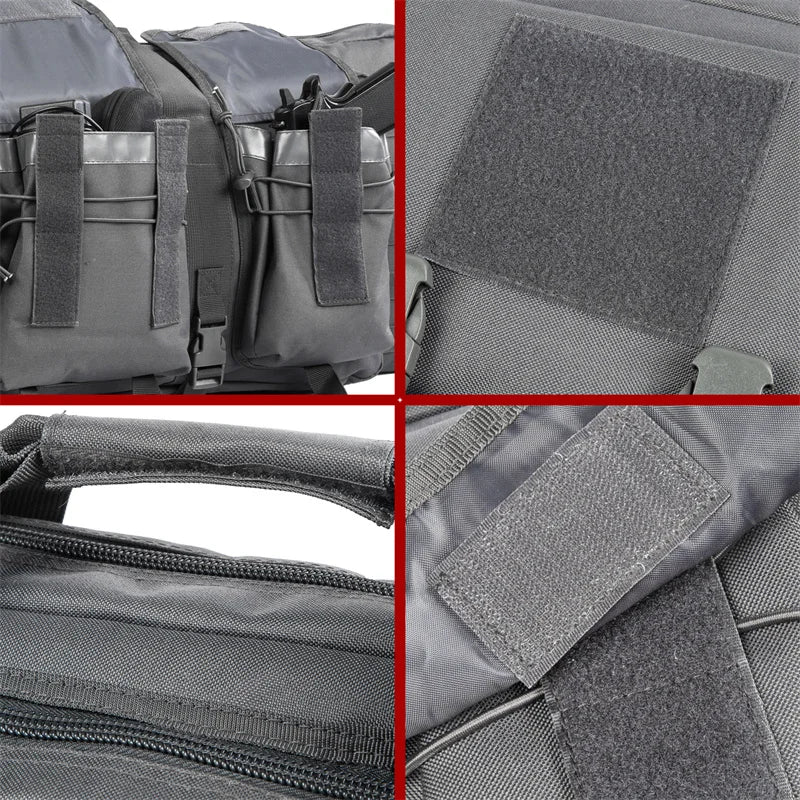 LQARMY Tactical Double Rifle Case 32 38 42 48 Inch Molle