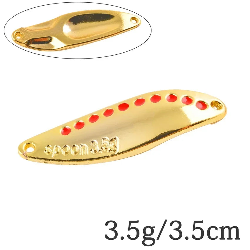 Metal Vib Leech Spinner Spoon Lures For Bass Pike Perch Freshwater Fishing Tackle Gear