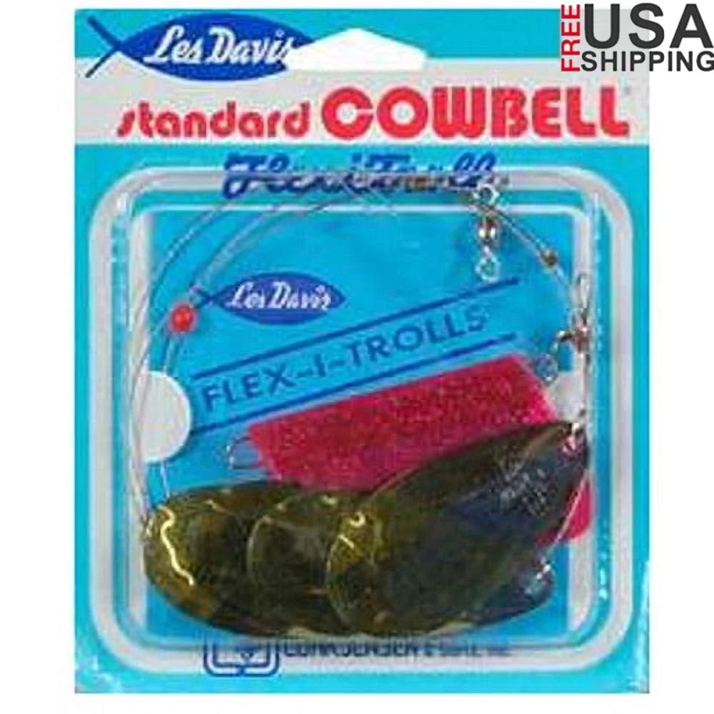 Luhr Jensen Cowbell Lake Troll Trolling Fishing Lure With Flexible Cable Rigging Premium Plating