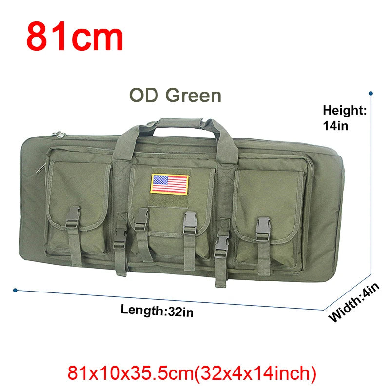 LQARMY Tactical Double Rifle Case 32 38 42 48 Inch Molle