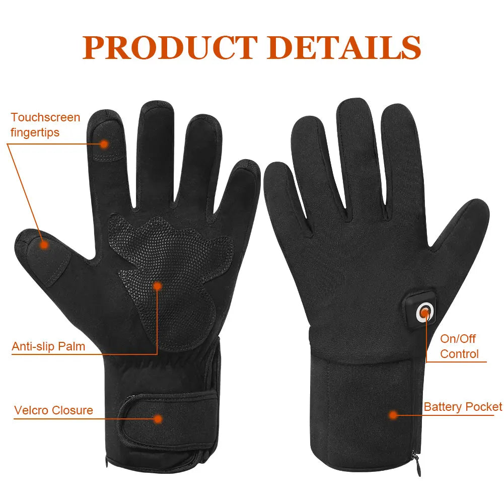 Savior Heat HighPerformanceThermoregulated Rechargeable Heated Mittens For Men And Women