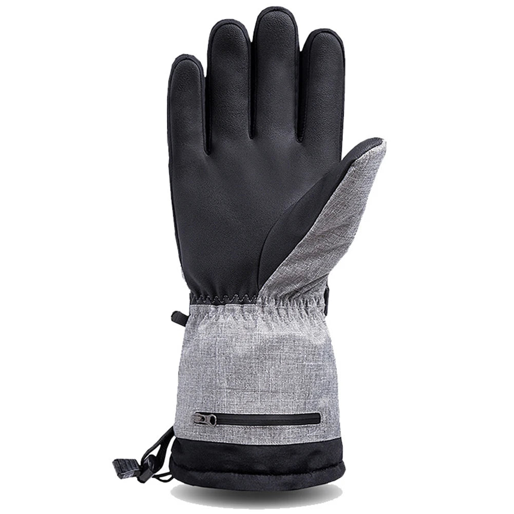 HOSPORTCN Winter Heated Gloves Moto Electric Battery Powered Thermal Waterproof
