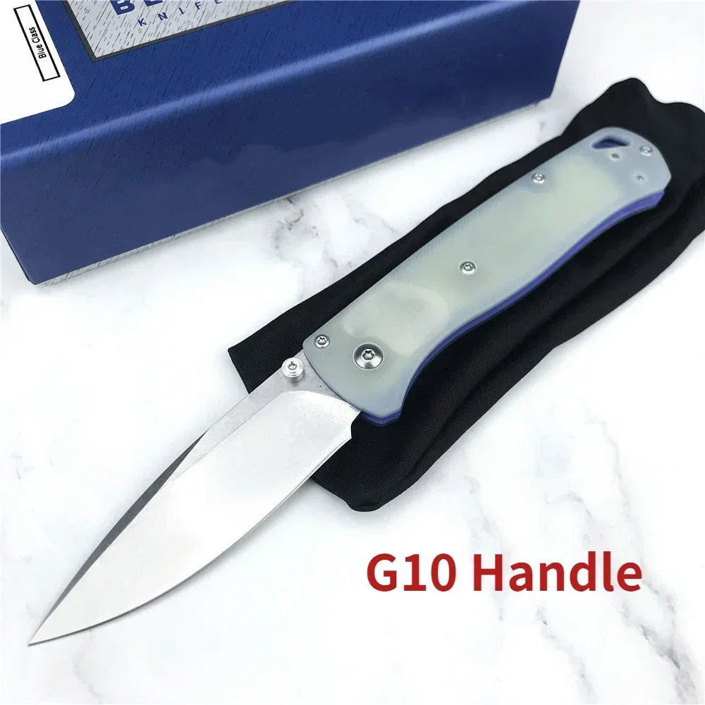 DIY Supplies G10 Nylon Fiber EDC Folding Knife BM 535