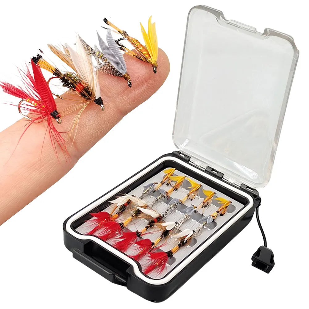 Mojoyce Bionic Insects Flies Fly Fishing Lures Set for Trout
