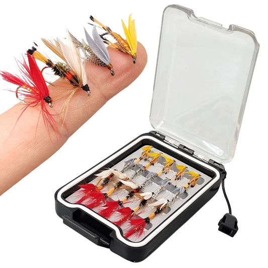 Mojoyce Bionic Insects Flies Fly Fishing Lures Set for Trout