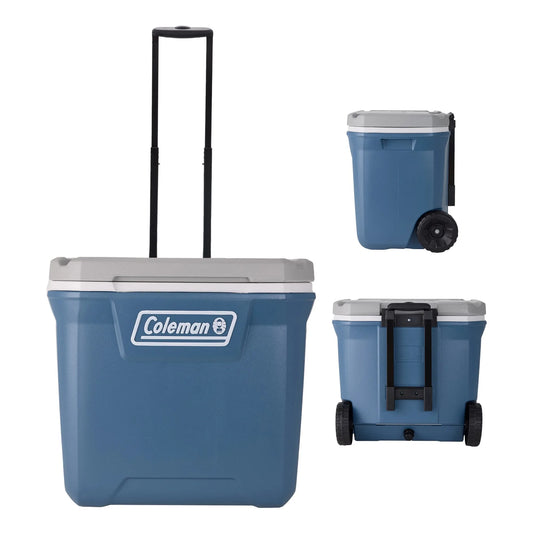 316 Series 60QT Ice Chest Rolling Cooler with Wheels, Lakeside Blue