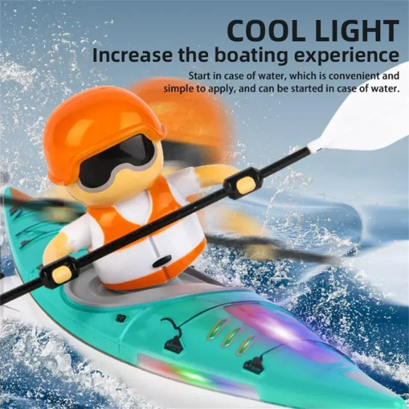 WLtoys 2.4G RC Boat Remote Control Ship With LED Lights